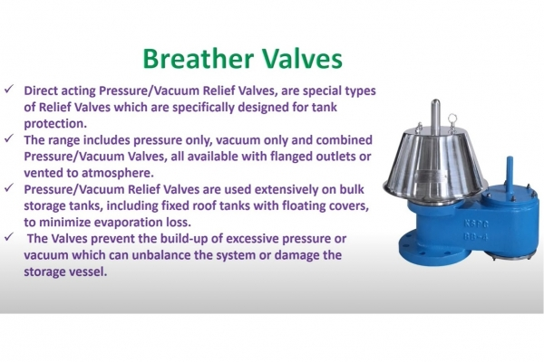 How does the breathing valve work?