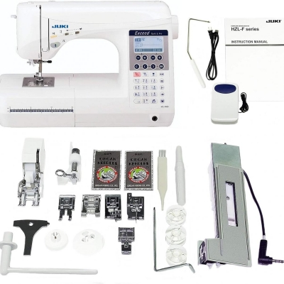 Juki HZL-F400 Exceed Series Computer Sewing Quilting Machine,White