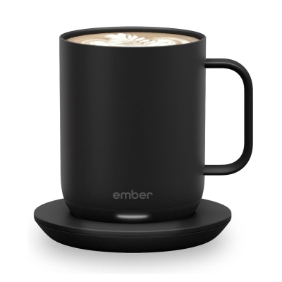 Ember Temperature Control Smart Mug 2, 10 Oz, App-Controlled Heated Coffee Mug with 80 Min Battery Life and Improved Design, Black